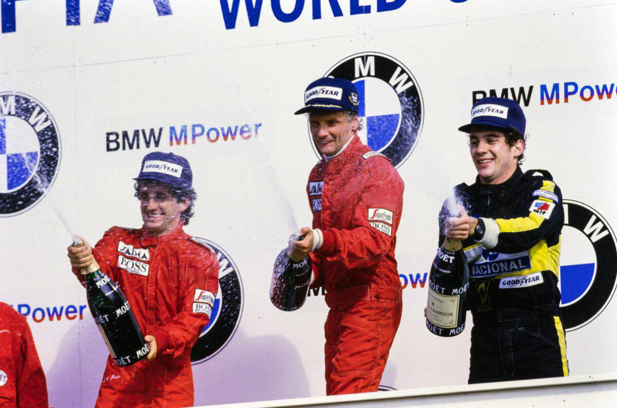 1985 Lauda Prost Senna Zonder Tabaksreclame